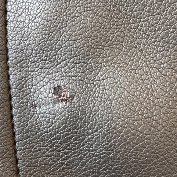 Pistola Adina Black Puff Sleeve Black Faux Leather Blouse Size S - Picture 15 of 15